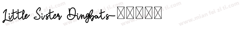 Little Sister Dingbats字体转换